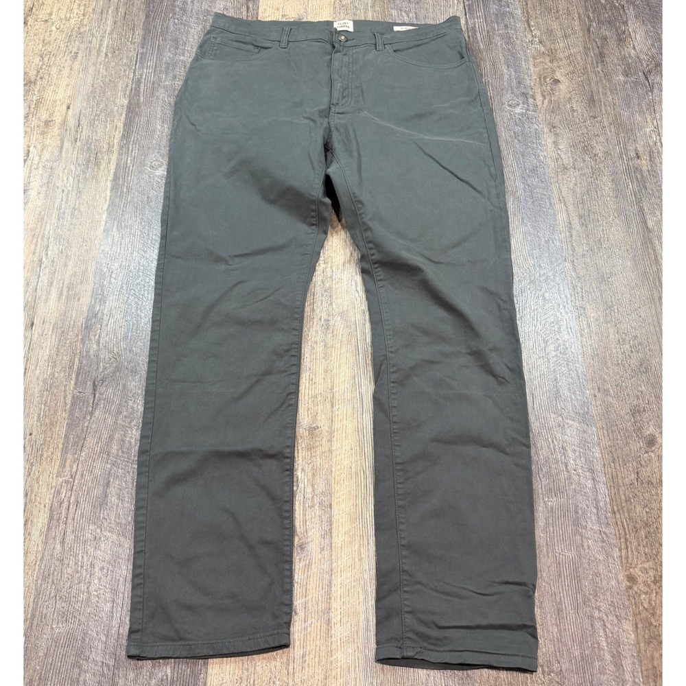 Flint and Tinder 365 Pants Mens 36x32 Gray Slim Fit Cotton Stretch Chino Trouser